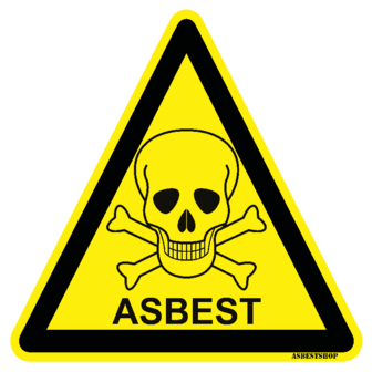 Sticker doodskop 25 cm