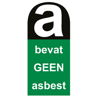 Sticker bevat GEEN 22 cm