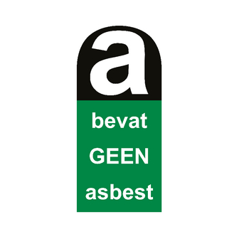 Sticker bevat GEEN 11 cm