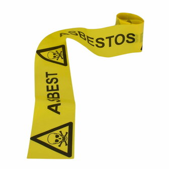 Asbest afzetlint 7,5 cm x 6 m