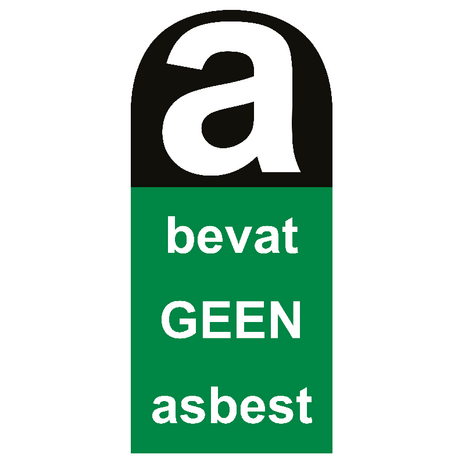 Sticker bevat GEEN 22 cm