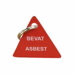 Sleutelhanger BEVAT ASBEST